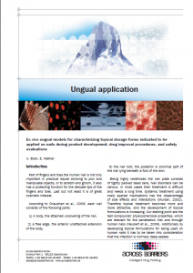 Factsheet "Ungual application"