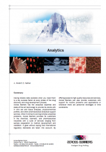 Factsheet "Analytics"