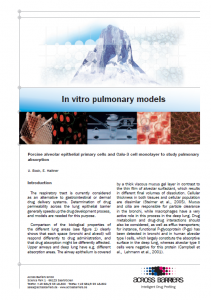Factsheet "In-vitro pulmonary models"