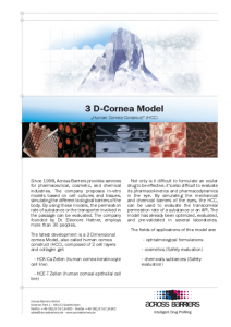 Factsheet "3 D-Cornea Model"